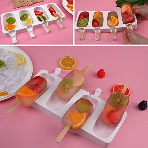 Classic Sakolla 3 Pack Large Popsicle Molds 4 Cavities Cake Collection