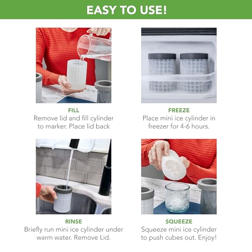 Smart Home Tovolo Mini Ice Cylinder- Squeeze & Release- Set Essentials