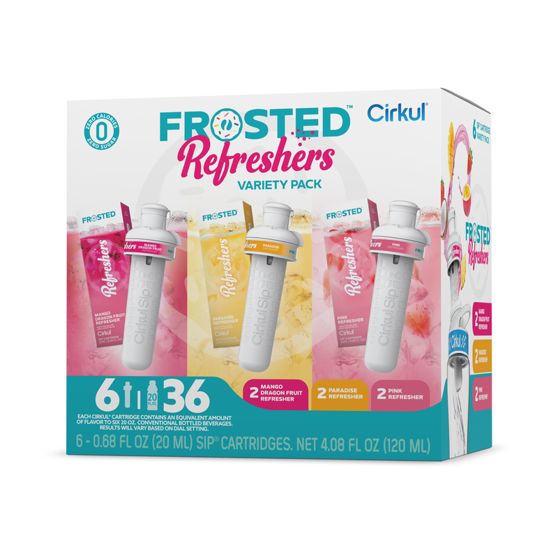 Natural Fruit Flavored Frosted Refreshers 6-Pack Variety Pack 1367 - Vitamin-Infused Natural Refreshing Flavor Core - Default Title