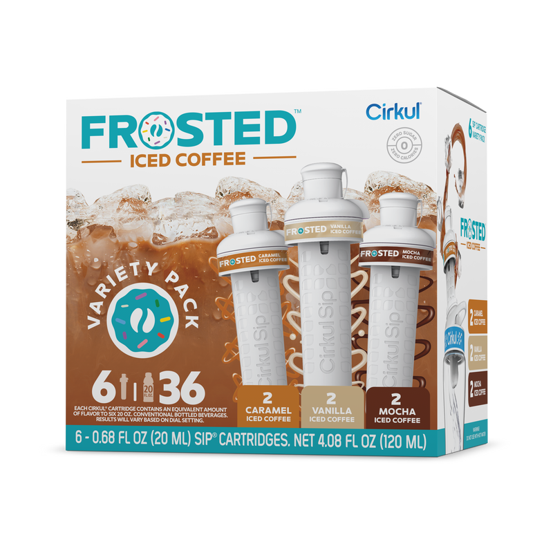 Vitamin-Infused Frosted Iced Coffee 6-Pack Variety Pack RAJT - Sugar-Free Fruit Flavor Cartridge Refill - Default Title