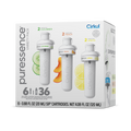 Vitamin-Infused Puressence 6-Pack Variety Pack 3T3F - Sugar-Free Fruit Flavor Cartridge Refill - Default Title