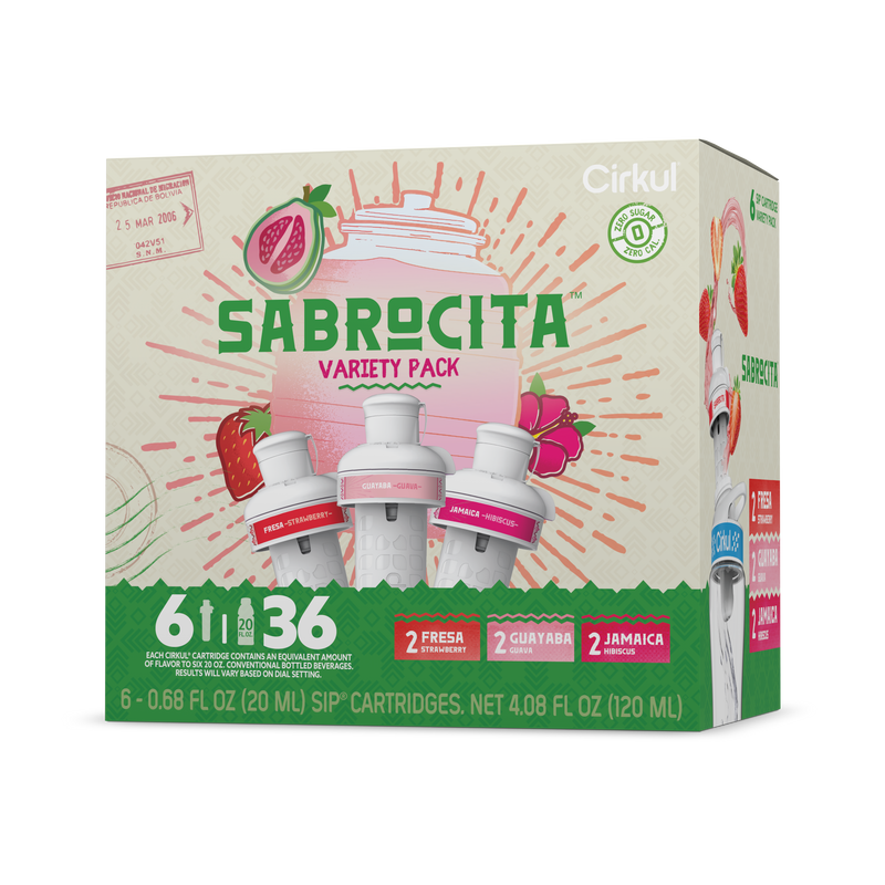 Sugar-Free Sabrocita 6-Pack Variety Pack E8JI - Electrolyte Hydration Enhanced Taste Cartridges - Default Title