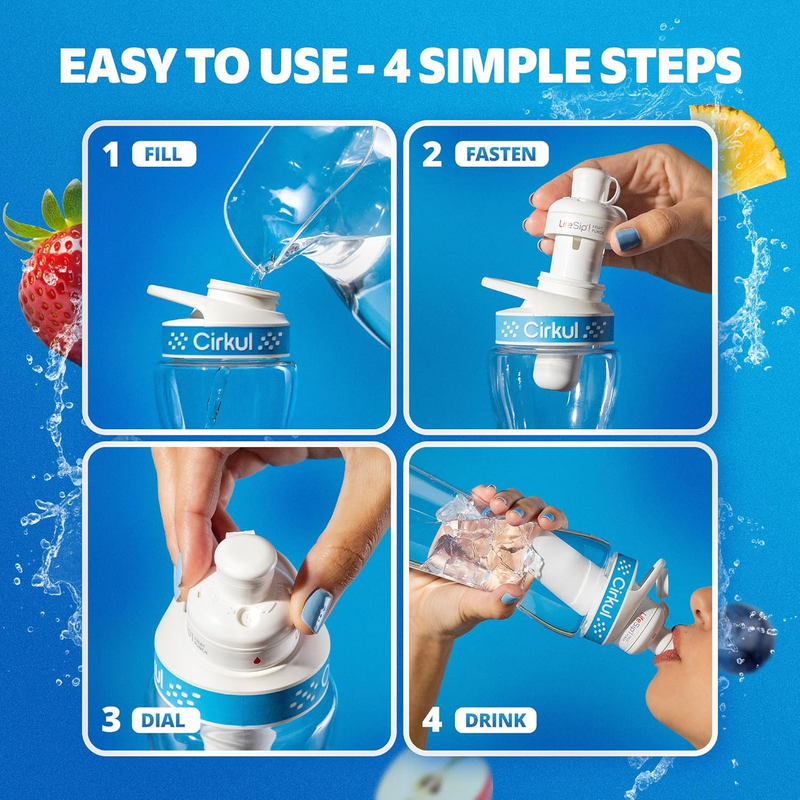 Vitamin-Infused LifeSip 6-Pack Variety Pack PN3A - Sugar-Free Fruit Flavor Cartridge Refill Detail