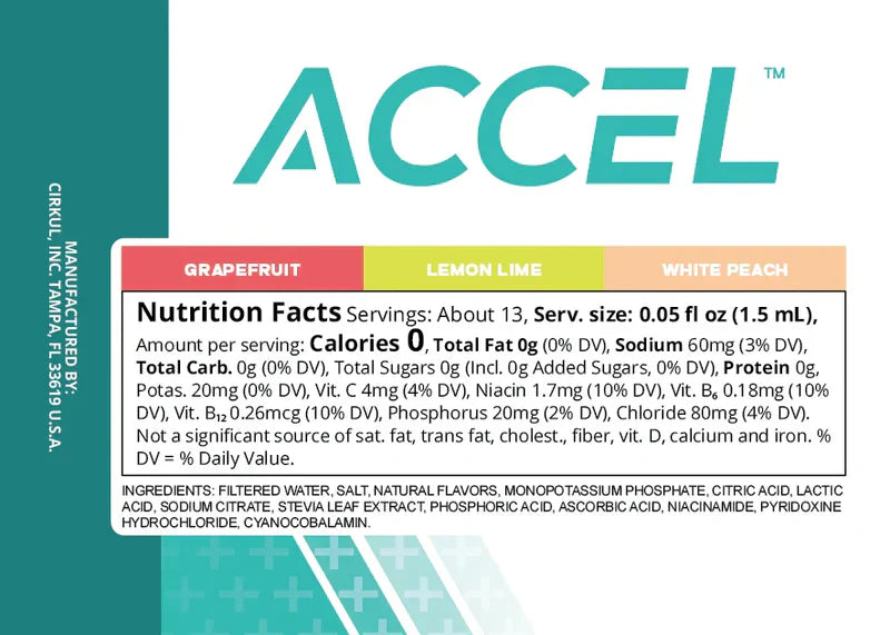 Zero-Calorie Accel 6-Pack Variety Pack IZ9I - Sugar-Free Fruit Flavor Cartridge Refill Detail