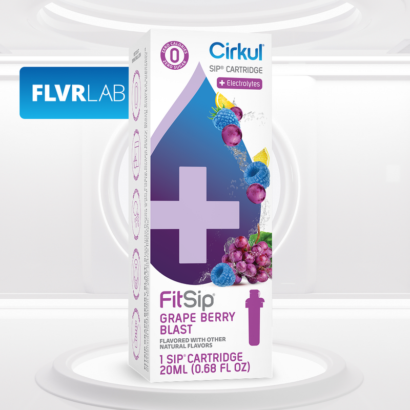Sugar-Free FitSip Grape Berry Blast DPFR - Electrolyte Hydration Enhanced Taste Cartridges - Default Title