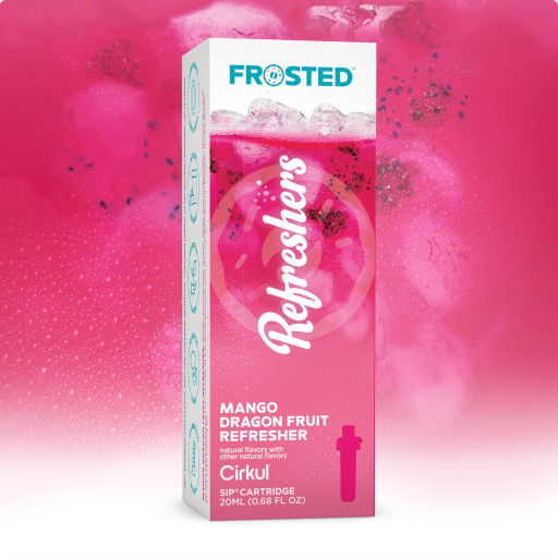 Zero-Calorie Frosted Mango Dragon Fruit Refresher 5X1T - Zero-Calorie Multi-Flavor Sip Pods for Water Bottle - Default Title