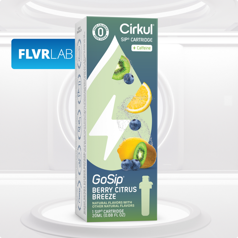 Vitamin-Infused GoSip Berry Citrus Breeze 2YHA - Sugar-Free Fruit Flavor Cartridge Refill Detail