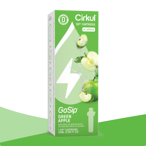 Zero-Calorie GoSip Green Apple U1U4 - Sugar-Free Fruit Flavor Cartridge Refill - Default Title