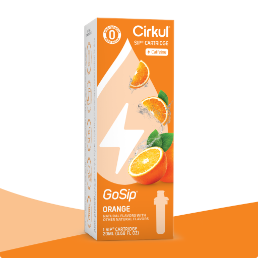 Vitamin-Infused GoSip Orange 54P9 - Electrolyte Hydration Enhanced Taste Cartridges - Default Title